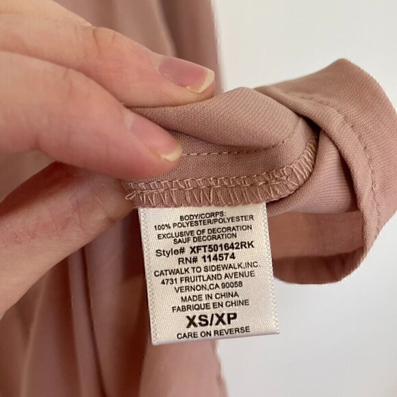 RO&DE ANTHROPOLOGIE Mauve Pink ish Crochet Lace Long Sleeve Boho Peasant Blouse - Picture 9 of 16